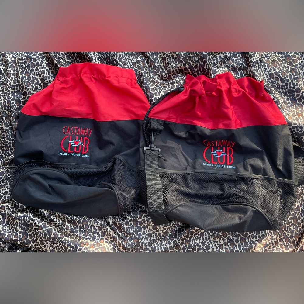 Two Disney Cruise Line Castaway Club Backpack